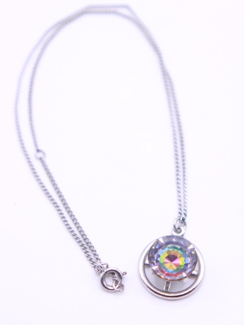 vintage 1971 "Over the Rainbow" pendant necklace by Sarah Coventry